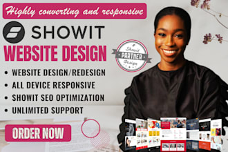 design and customize showit website or showit template with blog and SEO