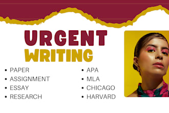 write research reports, online assignments, projects and summaries in apa mla