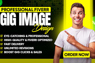 design a professional fiverr gig image