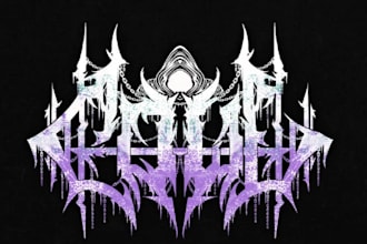 design you a brutal death metal, slamming, deathcore logo