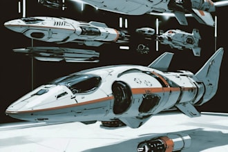 draw you sci fi and spaceship design