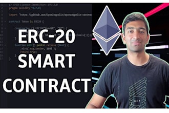 create erc20, bep20 token and smart contract for ethereum, bsc, and solana