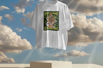 do custom streetwear and trendy t shirt design