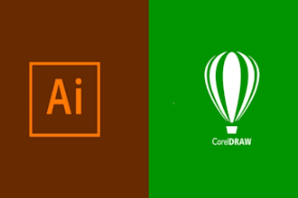do graphic design, adobe photoshop, adobe illustrator and coreldraw