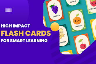 design custom flashcards that make learning fun for kids