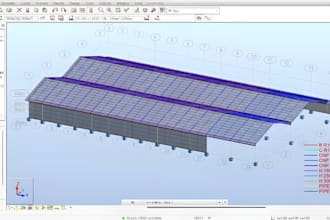 provide structural calculation and drawing using robot structural analysis pro