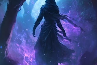 design a cute fantasy character art for you