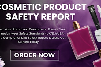 do safe cpsr pif msds gmp label cosmetics tests to sell in eu UK USA