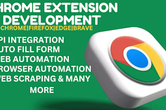 create chrome extension firefox browser extension web automation bot in 48 hrs