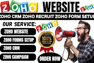 setup zoho landing page zoho sites zoho crm zoho website design zoho automation