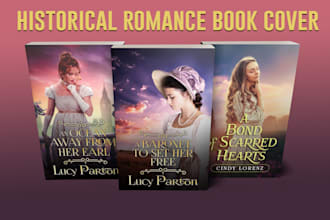 design historical romance book cover