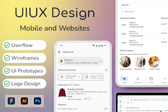 design professional uiux screens and prototypes in figma for mobile and web