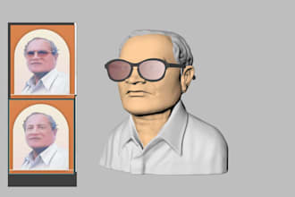 make real face 3d sculpt character 3d models for 3dprinting