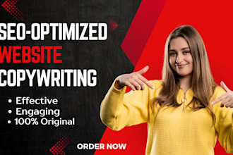 do website copywriting and be your SEO website content writer