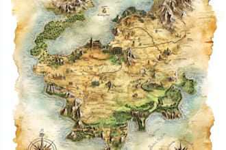 draw maps for your fantasy game, book and projects