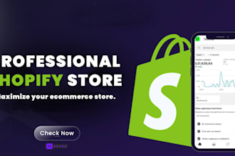 set up your shopify store and redesign your shopify website