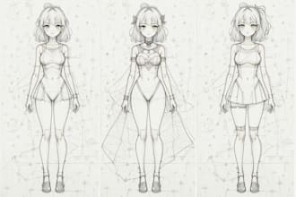 draw sketch anime manga character
