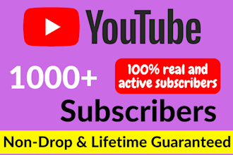 do 1k monetization approved subscriber in your youtube channel organically fast