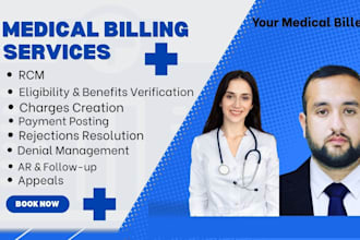 do medical billing, charges and payment posting, denials handling