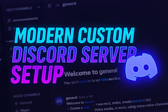 create and customize a professional discord server for your community