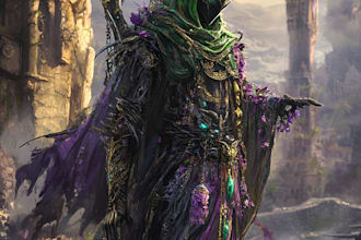 made a fantasy characters portrait for you