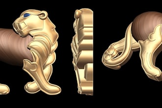 design any type of 3d cad jewelry in zbrush , matrix