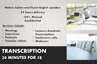 transcribe audio and video, and do meeting minutes