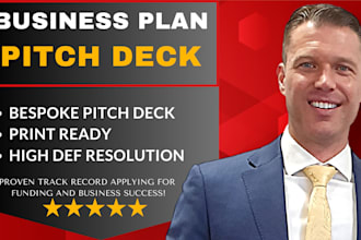 write your business plan pitch deck