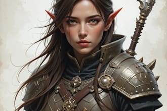 dnd character art and dnd character art