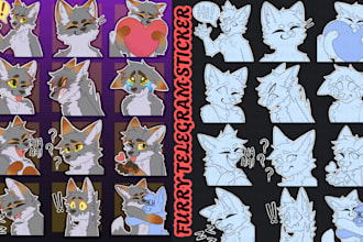 turn your fursorna to sticker furry telegram sticker animated furry sticker pack