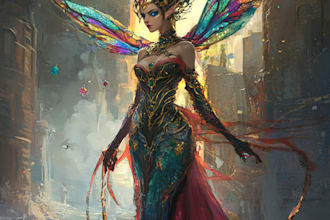 draw dnd party art, fantasy characters illustration