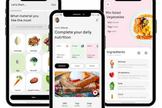 develop a custom nutrition mobile app with flutter