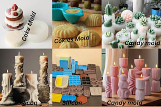 do custom manufacture  3d candy mold, injection mold, plastic mold, food mold
