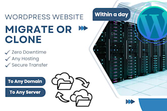 migrate or clone your wordpress website to a new host or domain