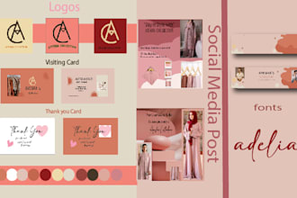 do authentic and wonder logo design and branding kit