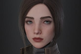 model realistic game ready character,ug5, fbx,game asset,rigging, texturing,nsfw