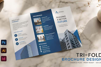 design 2 or 3 leaf advertising folders for your business