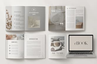 design professional PDF, lead magnet, workbook and ebook
