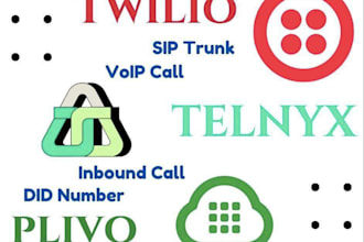 setup and upgraded twilio account, sip trunk, bulk sms, did numbers, a2p 10dlc