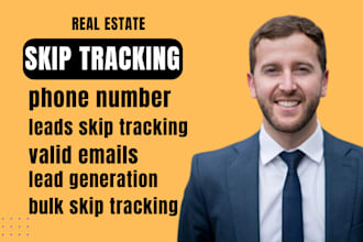 do real estate skip tracking and llc skip tracking in bulk