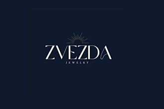 create minimalist jewelry logo design with branding kit