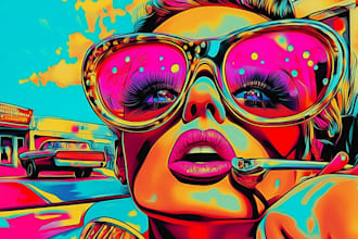 create custom street graffiti pop art or character portraits