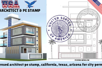 licensed architect pe stamp, adu permit drawing, urban planning, office layout