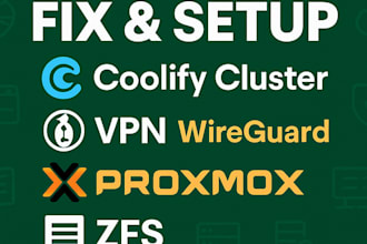 setup VPN, wireguard, ipsec, pfsense, proxmox ve, zfs, coolify cluster, hyper v