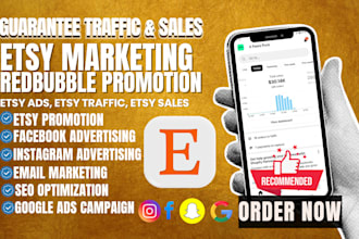 boost etsy sales redbubble product with etsy website ads and etsy shop promotion