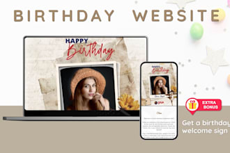 build a beautiful birthday celebration website with rsvp, guestbook, and more