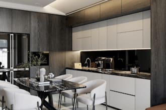 render3d interior design,kitchen,dining,livingroom bedroom,lightning walkthrough