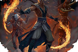 draw your dnd character art