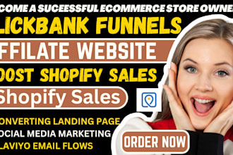 promote amazon affiliate website clickbank sales funnel, boost shopify sales