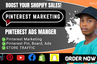 be your pinterest marketing manager, create pin and board for website promotion